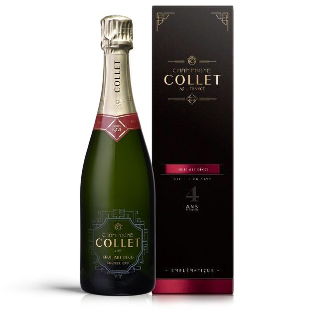 Champagne Collet Brut Art Déco Premier Cru - 75cl Coffret